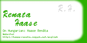 renata haase business card