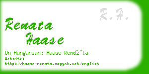 renata haase business card